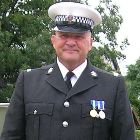 Nigel in his Police Uniform